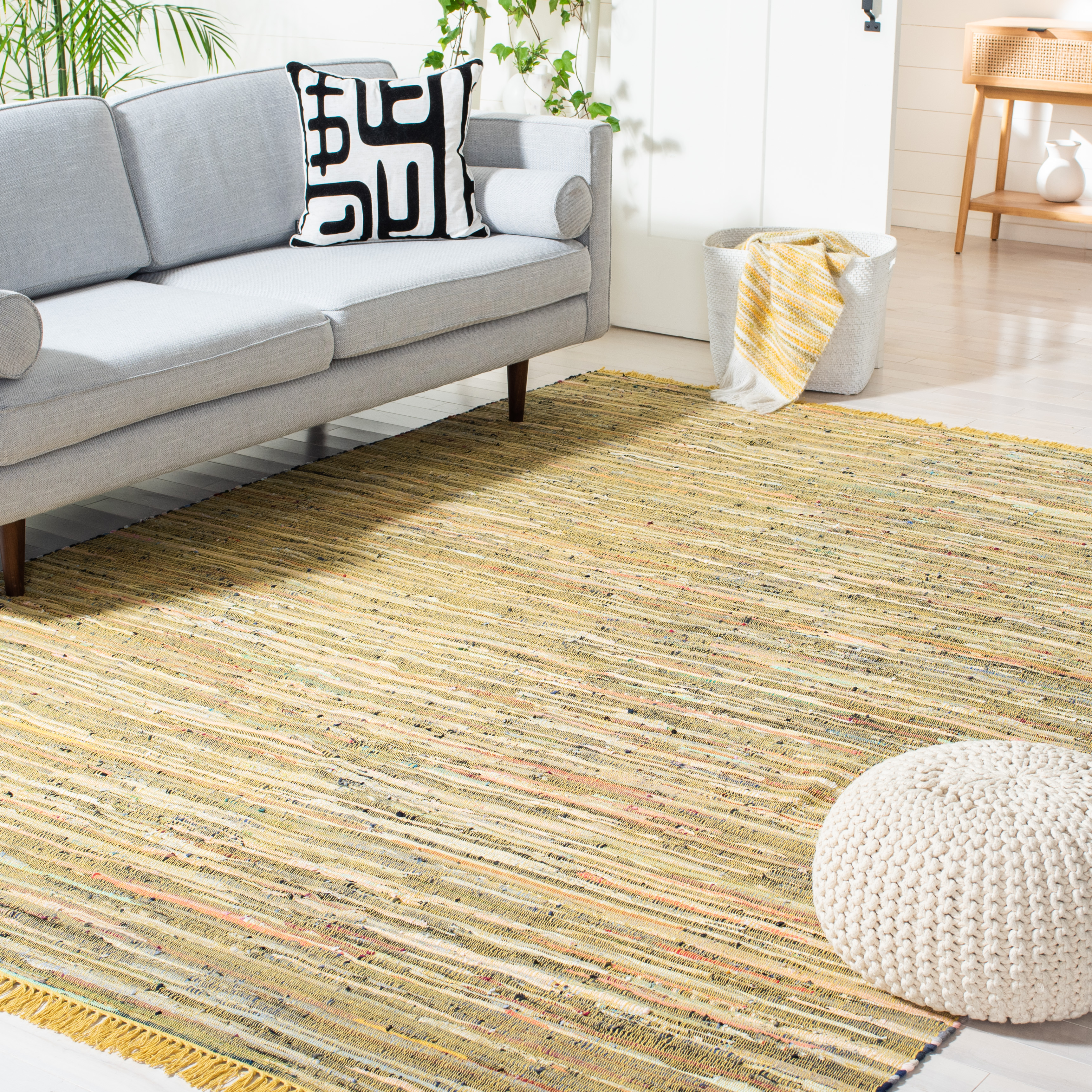 Safavieh Rag Rug YELLOW / MULTI 9' X 12' Area Rug - RAR121H-9