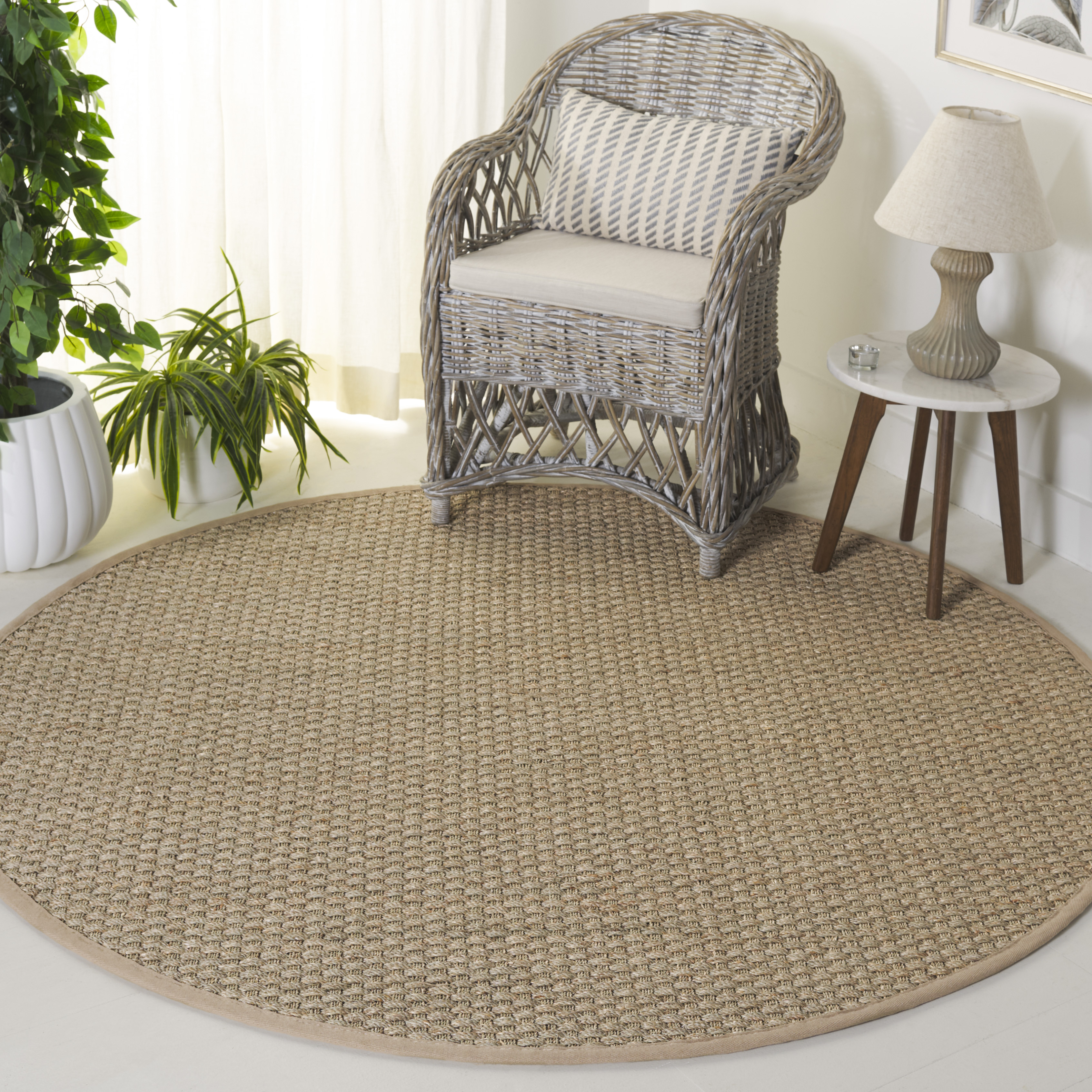 Safavieh Power Loomed Natural Fiber Collection Natural/Beige Area Rugs - NF114A - Picture 16 of 40