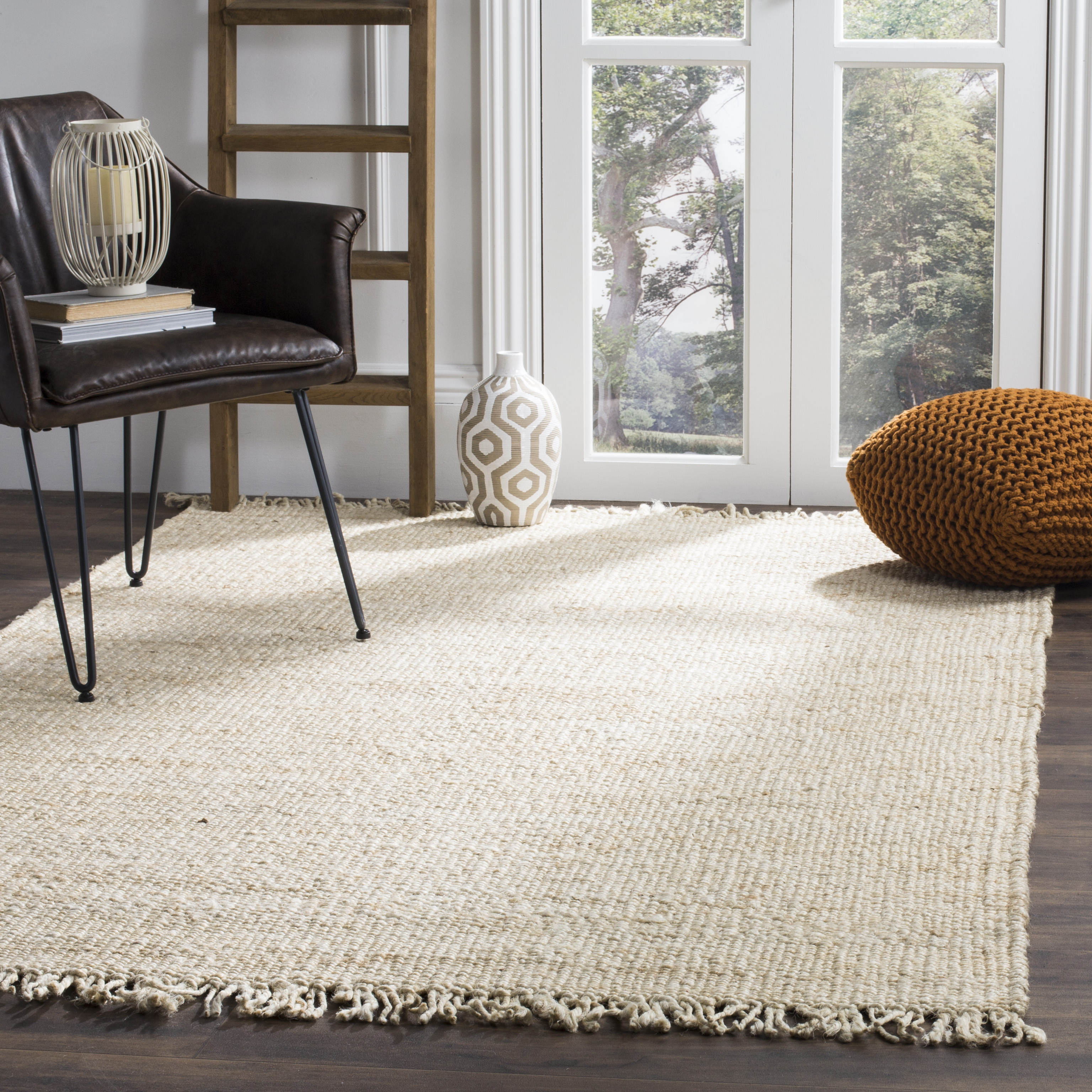 Safavieh Hand Woven Natural Fiber Collection Ivory Area Rugs - NF368B - Picture 11 of 23
