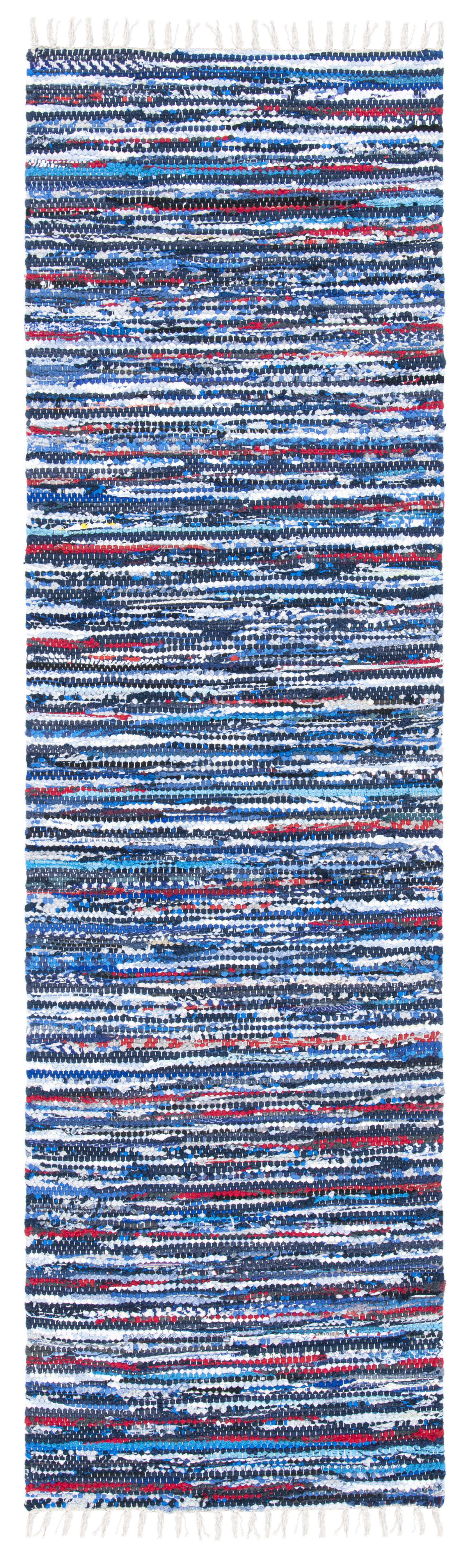 Safavieh Rag Rug BLUE / MULTI 2'-3" X 10' Runner - RAR128B-210 product image view 2