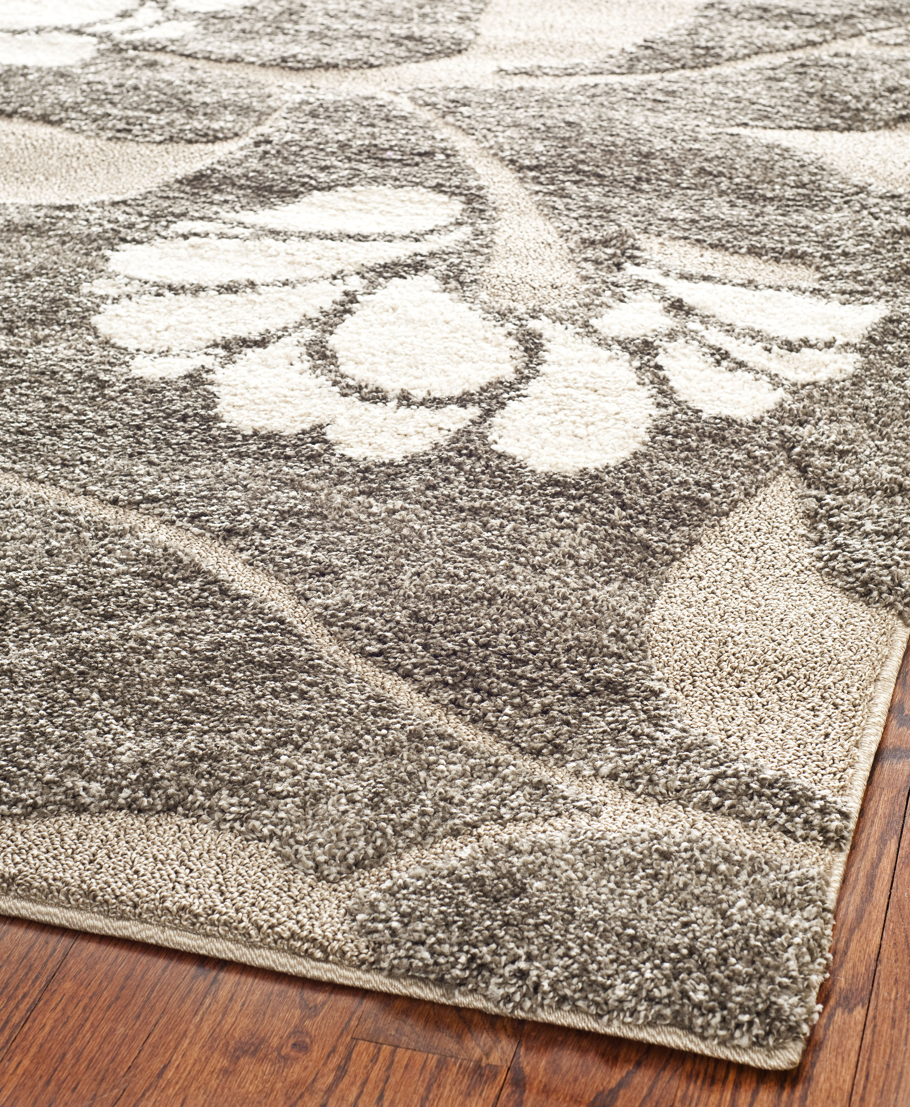 Safavieh Power Loomed SMOKE/BEIGE Shag Area Rugs – SG459-7913