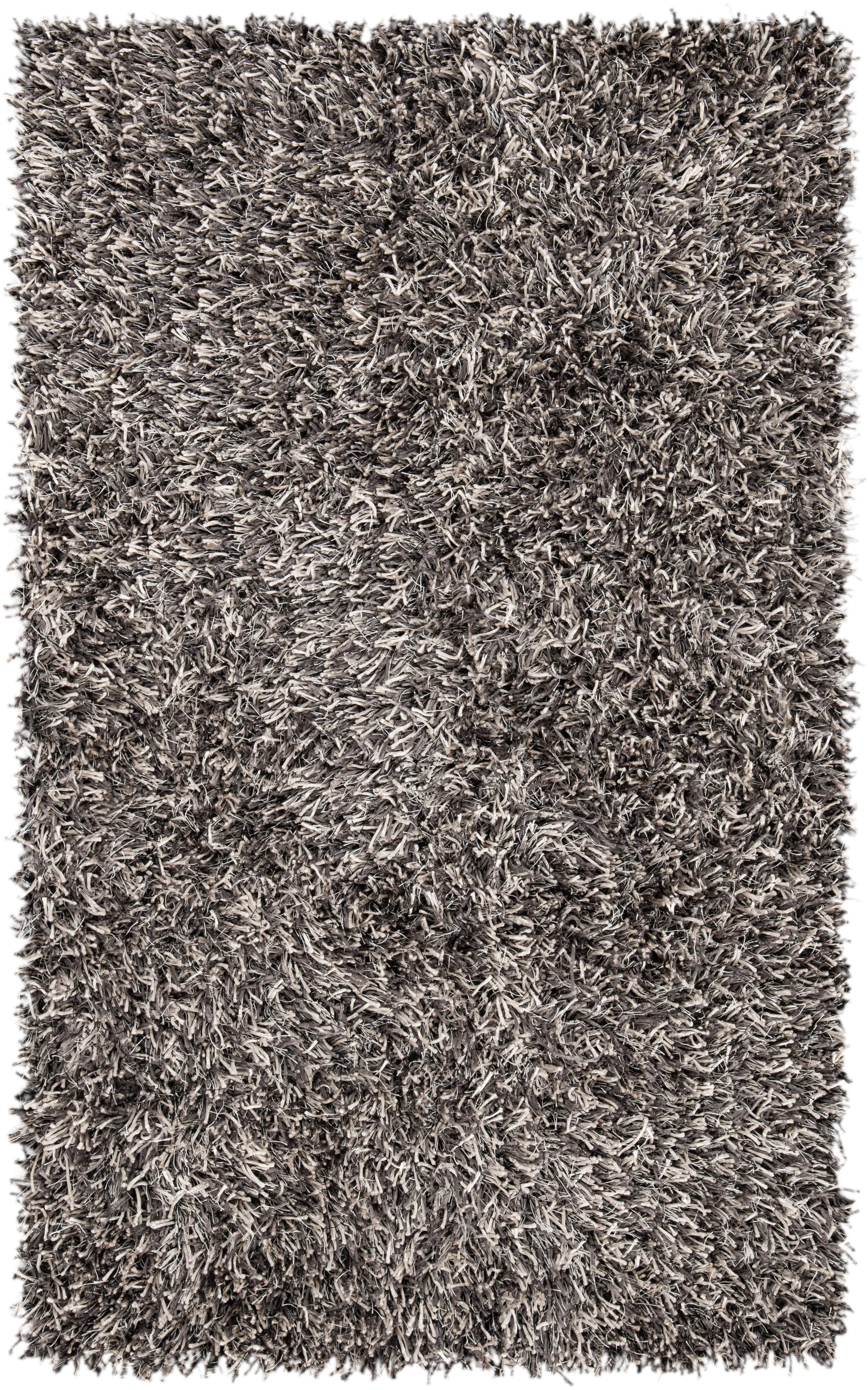 Safavieh Hand-Tufted Silken PLATINUM/IVORY Shag Area Rugs – SG531-7612