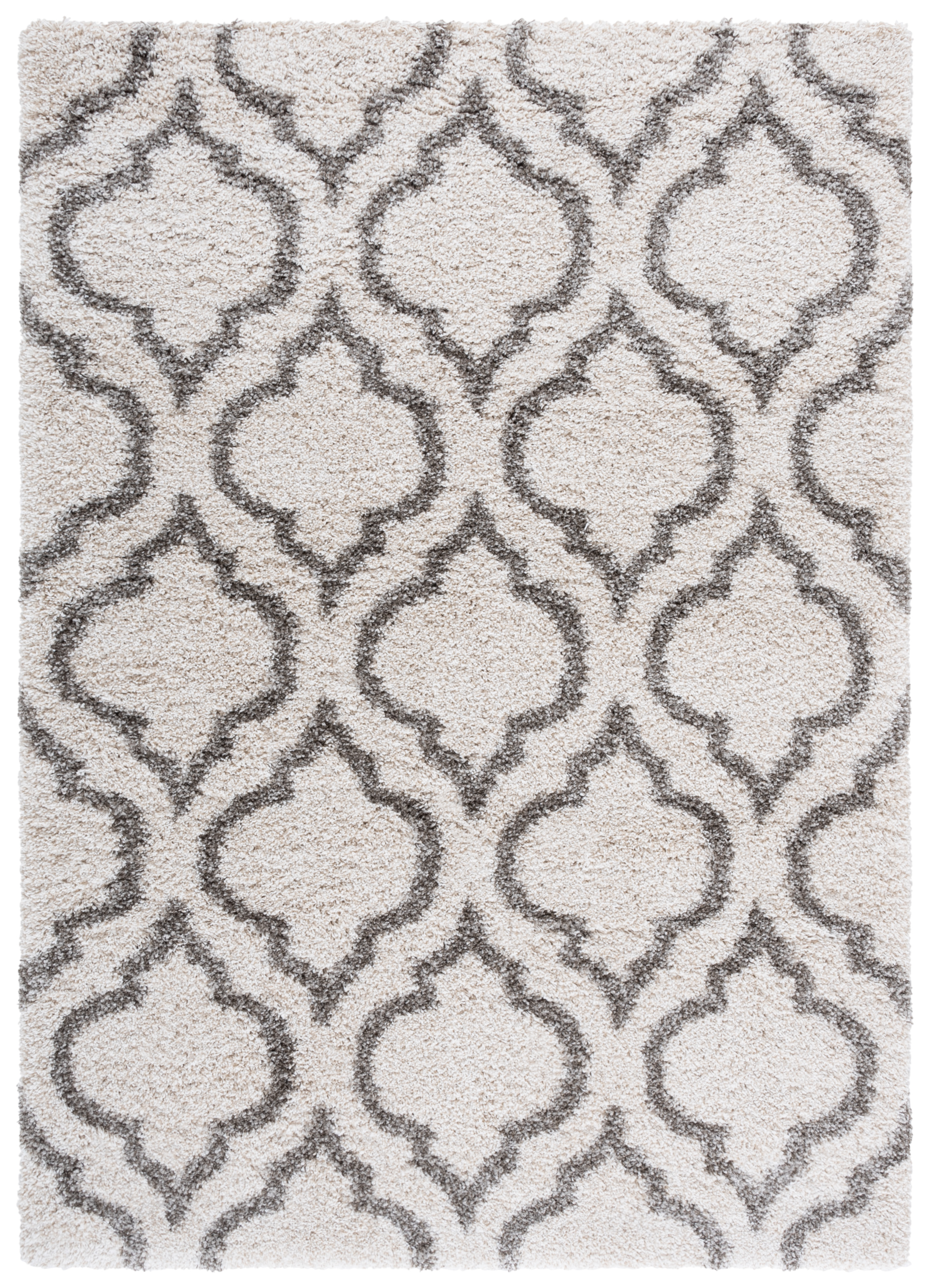 Safavieh Power Loomed Hudson Shag Ivory / Grey Area Rugs – SGH284A