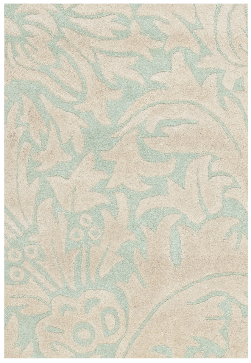 Light Blue / Beige Safavieh Soho Wool Area Rug SOH255A