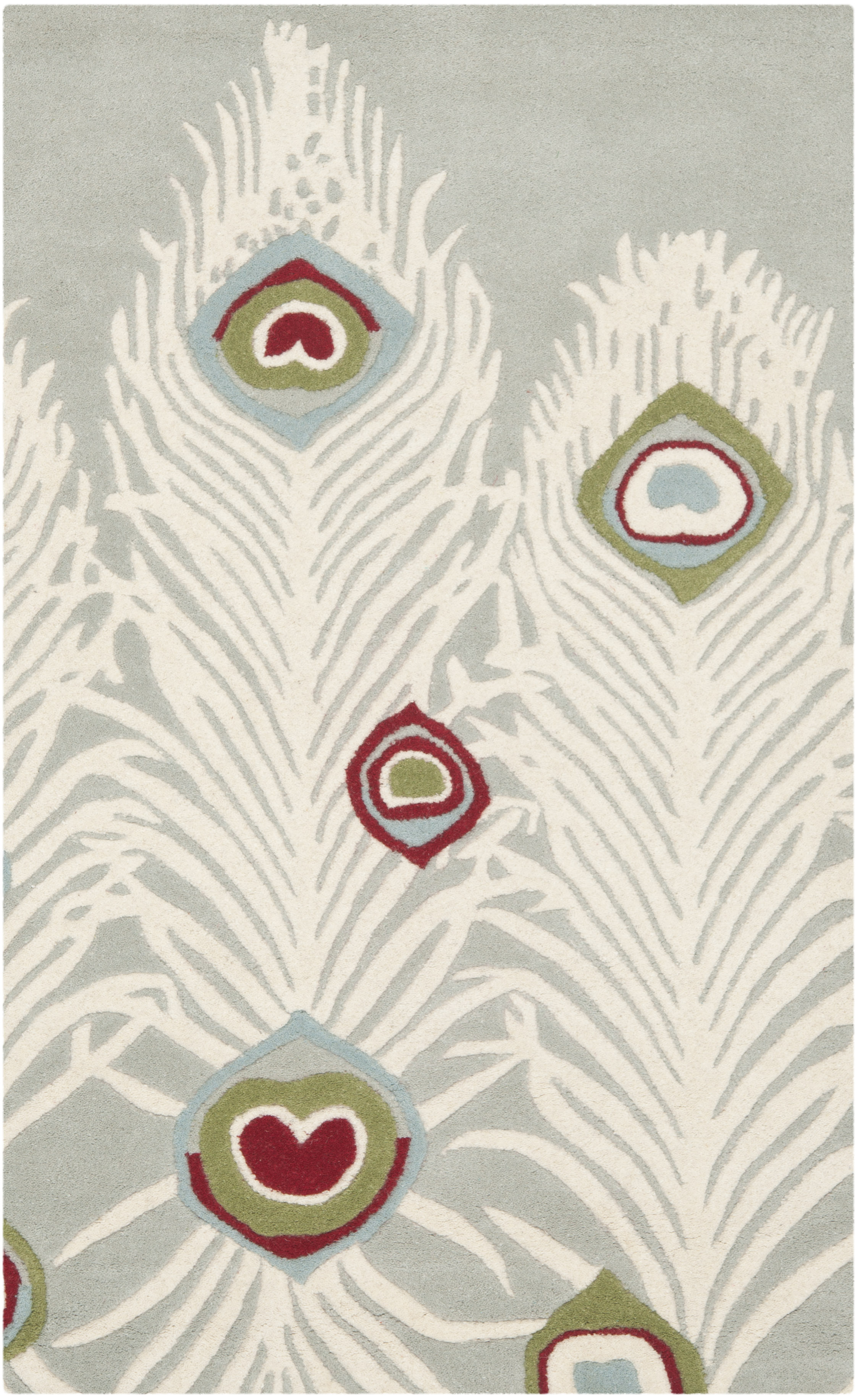 Grey / Ivory Safavieh Soho Wool Area Rug SOH709B