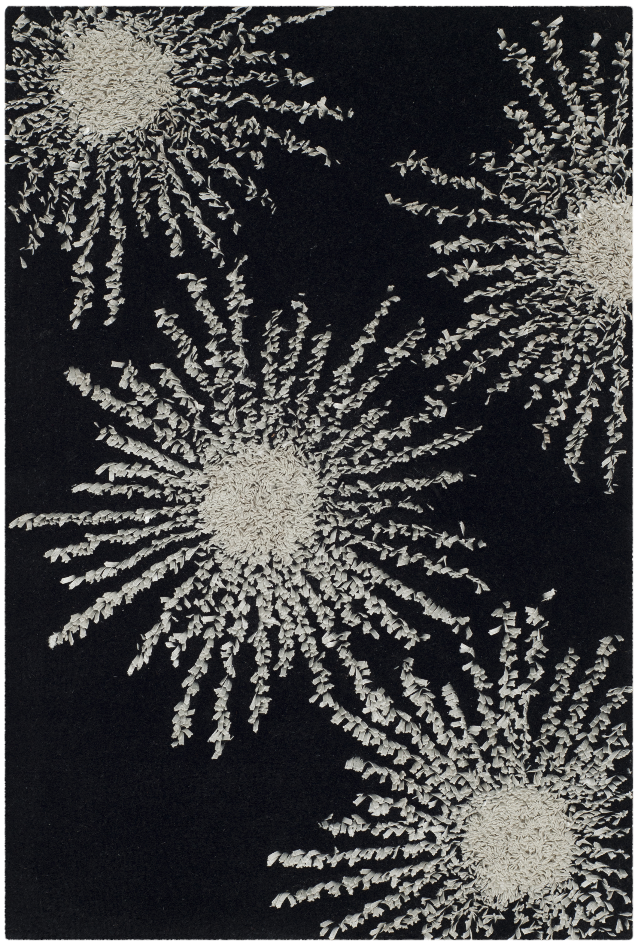 Black / White Safavieh Soho Wool Area Rug SOH712D