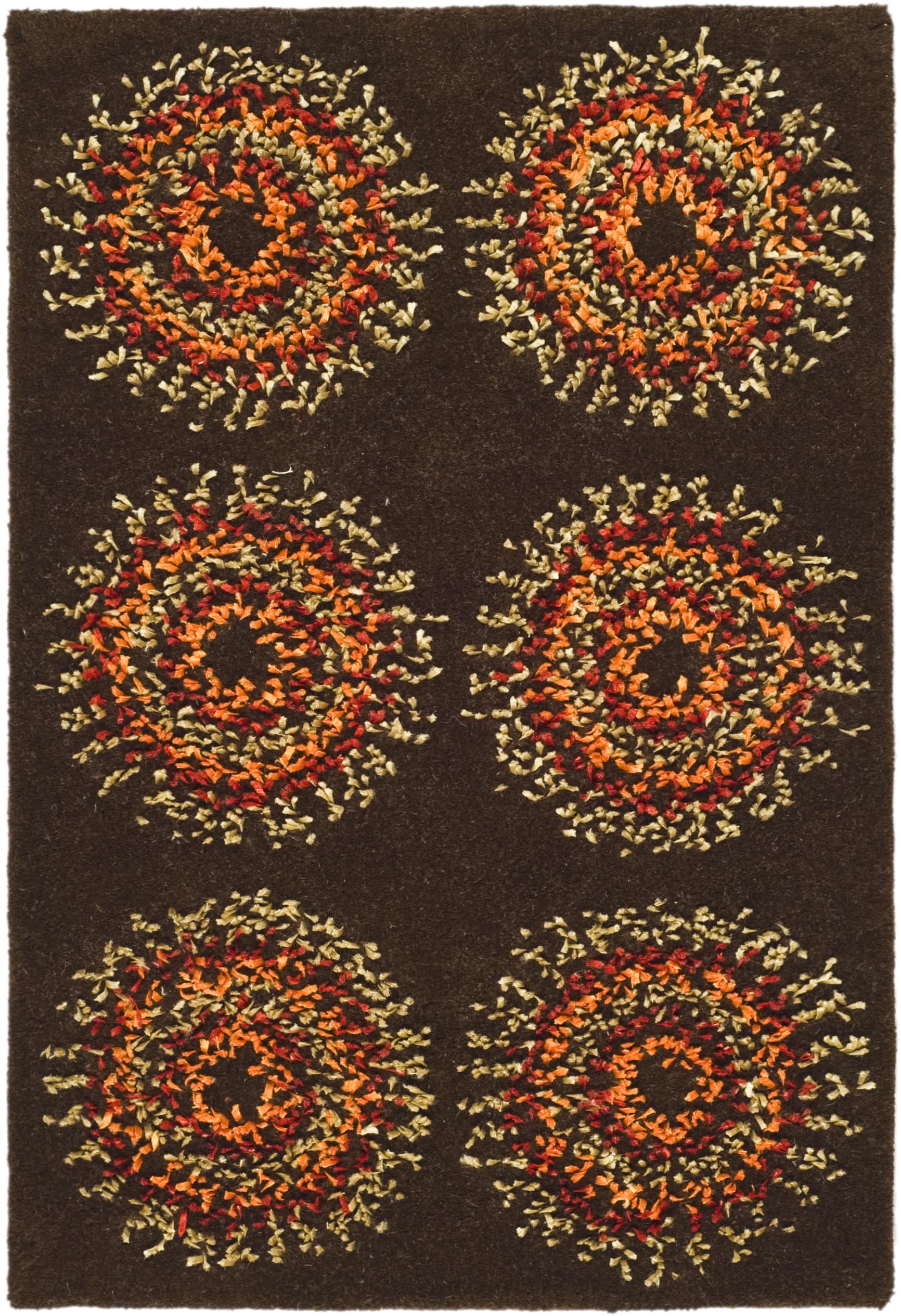 Brown / Gold Safavieh Soho Wool Area Rug SOH719B